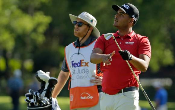 Juan Sebastián Muñoz durante la competencia en Memphis, Estados Unidos .FOTO AFP