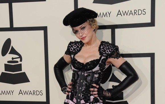 Madonna en la pasada entrega de los Premios Grammy. FOTO AFP