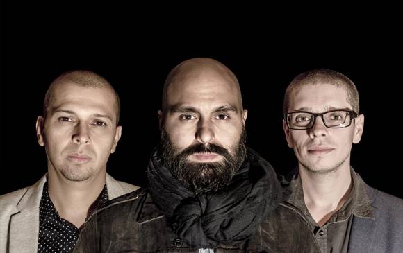 De izquierda a derecha: José Fernando (trompeta), Esteban (vocalista) y Marco (guitarra). FOTO cortesía daniel buitrago