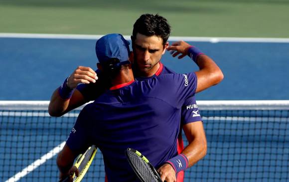 Uno de los festejos de los colombianos en el US Open. FOTO AFP