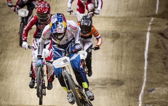 Pajón retornará este martes a Medellín, donde la espera su familia. Es favorita para ganar oro olímpico. FOTO CORTESÍA RED BULL 