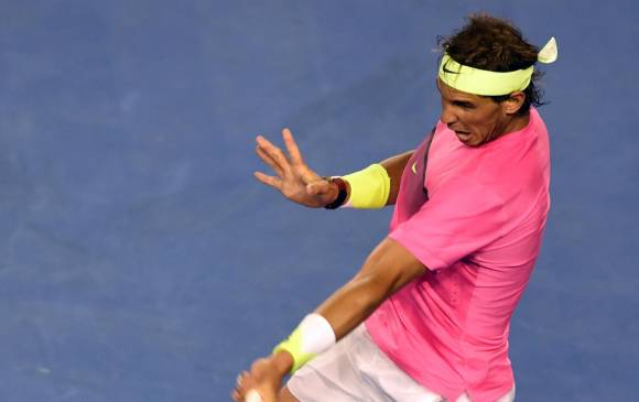 Momentos de angustía vivió Nadal en el Open de Australia. FOTOs afp 