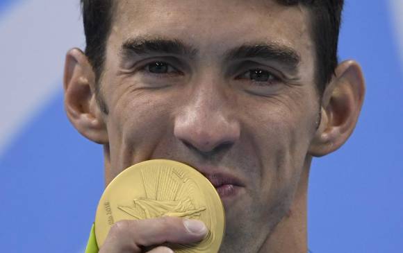 Esta imagen de Phelps es recurrente en las últimas ediciones de las justas. FOTO afp