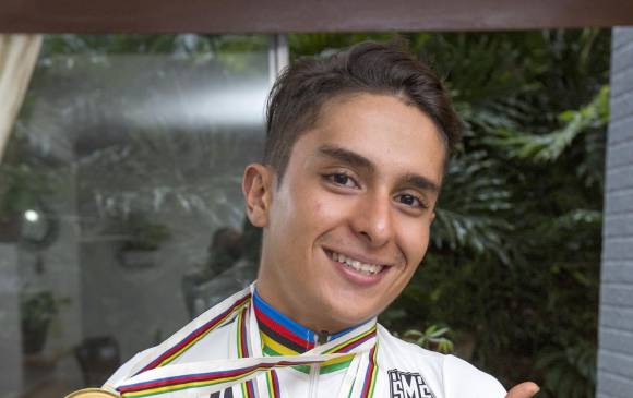 Alejo Perea, campeón mundial. FOTO edwin bustamante