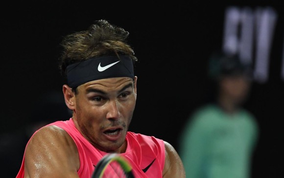 Rafael Nadal ha jugado cuatro veces la final en el Abierto de Australia. El año pasado cayó ante el suizo Federer. FOTO AFP 