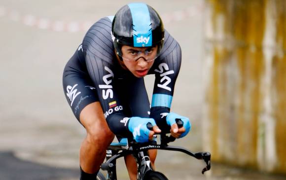 Sebastián Henao lleva corriendo un año en Europa. En la prueba francesa busca imponer su experiencia. FOTO cortesía luis barbosa