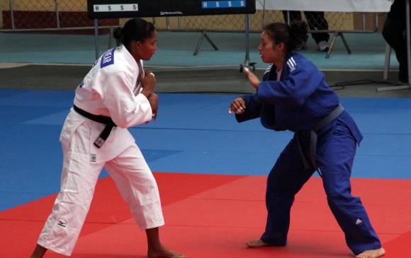Yuri Alvear, izquierda, esperanza en judo. FOTO colprensa