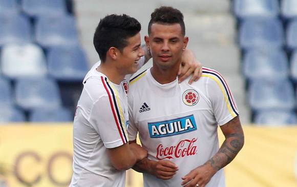 James Rodríguez y Edwin Cardona, creación y goles en la Selección Colombia. FOTO archivo Manuel Saldarriaga