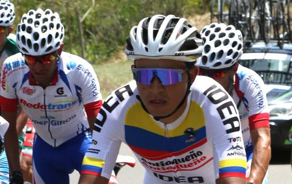 Róbinson Chalapud, ciclista colombiano que recaló esta temporada en el Orgullo Antioqueño. Asegura que está feliz en tal elenco.