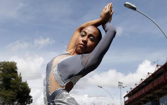 Catalina Fajardo representan el futuro del patinaje artístico en Colombia. FOTO JAIME PÉREZ