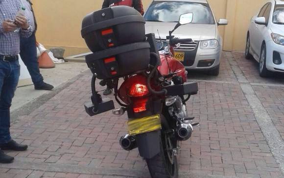 La falsa cadena dice que este tipo de motos estarían impartiendo fotocomparendos. Autoridades lo desmienten. FOTO CORTESÍA