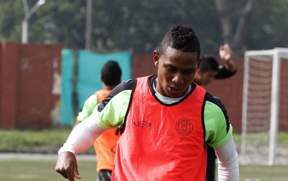 Arley Rodríguez destaca el trabajo de base y el buen fútbol de Leones de Bello en la Primera B. FOTO JULIO CÉSAR HERRERA 