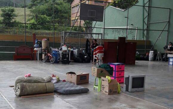 Los damnificados están siendo reubicados. FOTO CORTESÍA