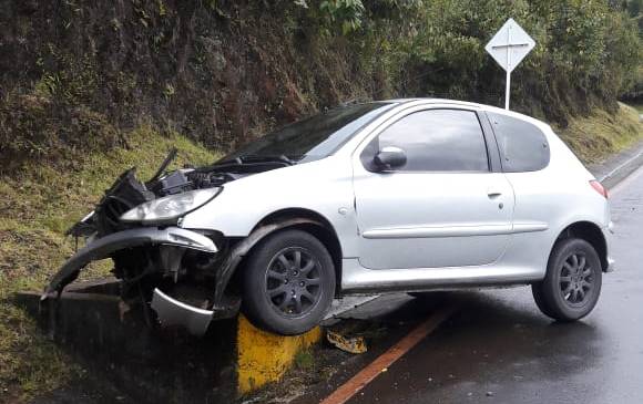 El accidente dejó una persona con heridas leves. Foto: Cortesía
