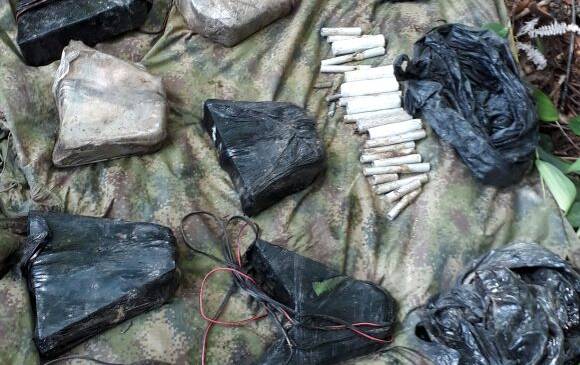 Los explosivos fueron destruidos de manera controlada por el Ejército. FOTO EJÉRCITO