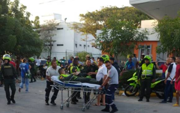 Así fue el ataque con explosivos a policías Barranquilla