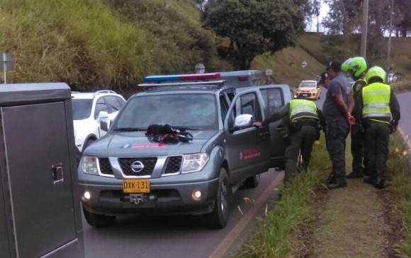 Las autoridades hicieron un seguimiento del carro gracias a cámaras de seguridad de los peajes. FOTO CORTESÍA