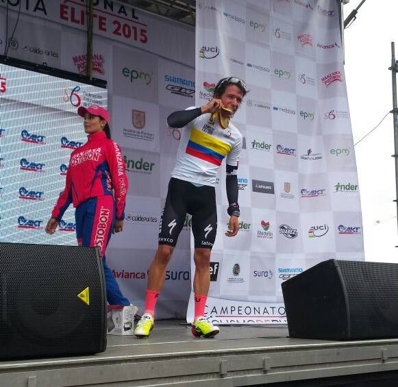 Rigoberto Urán defendió la localía con título en la CRI. FOTO JHEYNER DURANGO