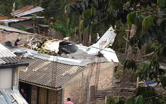 Autoridades atienden grave accidente aéreo en Popayán