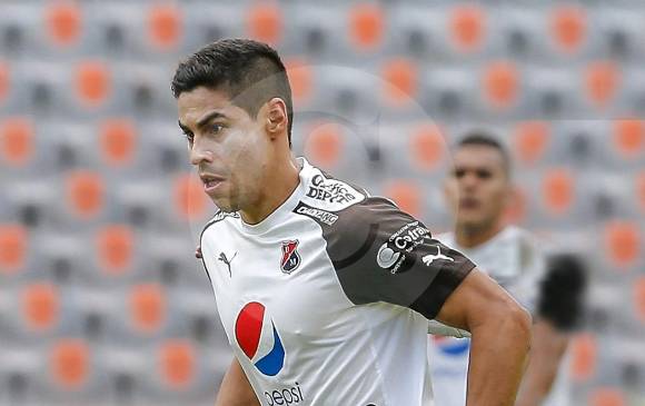 Mauricio Molina marcó en Valledupar el tanto con el que DIM tomó ventaja en la llave de la Copa Águila. FOTO juan antonio sánchez