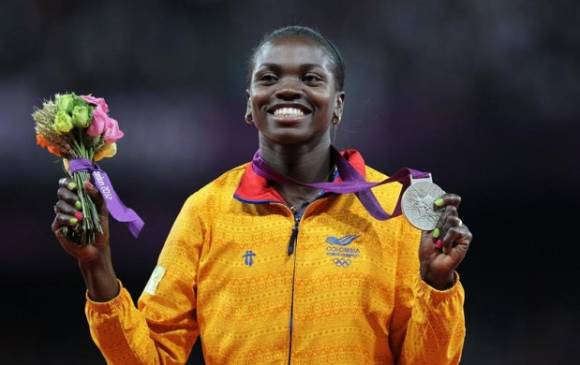 Caterine Ibargüen ganó hace cuatro años la medalla de plata de los Juegos Olímpicos de Londres. FOTO REUTERS 
