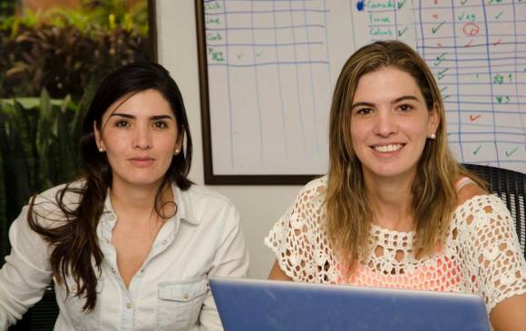 Las hermanas Elisa y Camila Echavarría son las fundadoras de 1tucan.com, la compañía de desarrollo de aplicaciones móviles. FOTO Cortesía