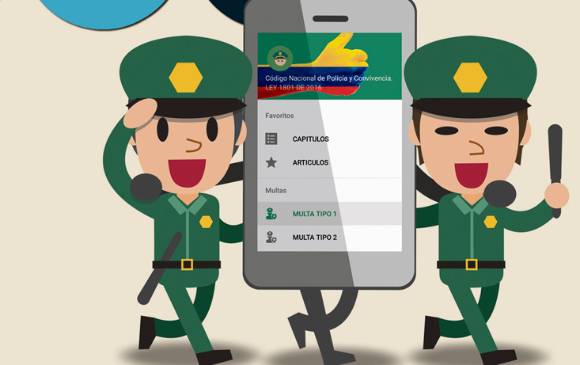 Patrullero paisa creó app para entender el nuevo Código de Policía