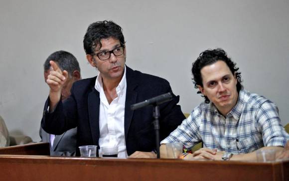 Mauricio Valencia, secretario de Infraestructura, y Sebastián Álvarez, gerente de proyectos estratégicos. FOTO JUAN ANTONIO SÁNCHEZ