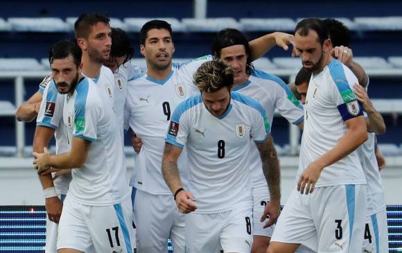 Uruguay venció 0-3 a Colombia en el estadio Metropolitano de Barranquilla. FOTO EFE