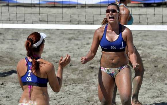 Las colombianas son terceras del ranquin suramericano después de las duplas de Brasil y Argentina. FOTO Colprensa