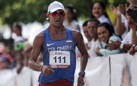 Otra figura es Éider Arévalo, actual campeón mundial de los 20 kilómetros de la marcha. Oro en Centroamericanos. FOTO colprensa 