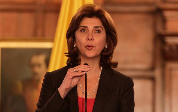 Se espera que la canciller Holguín rinda versión libre en los próximos días para dar sus explicaciones al respecto. FOTO Colprensa