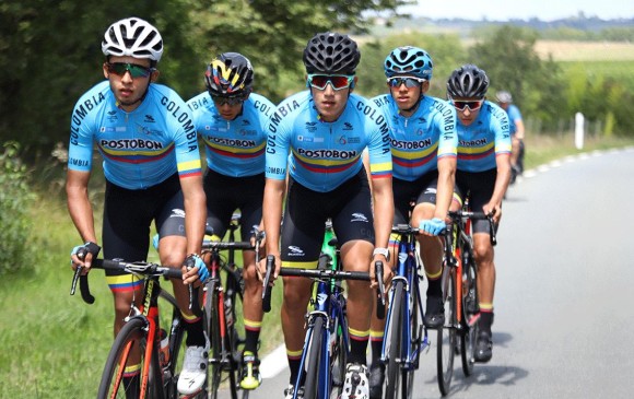 Selección Colombia del Tour de L’Avenir en 2019. FOTO CORTESÍA FEDECICLISMO