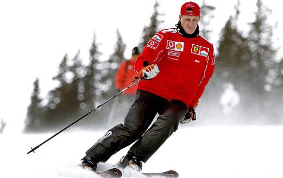 Esquiar era uno de los pasatiempos favoritos de Schumacher en vacaciones. Ayer se cumplió un año de su accidente. FOTO Archivo