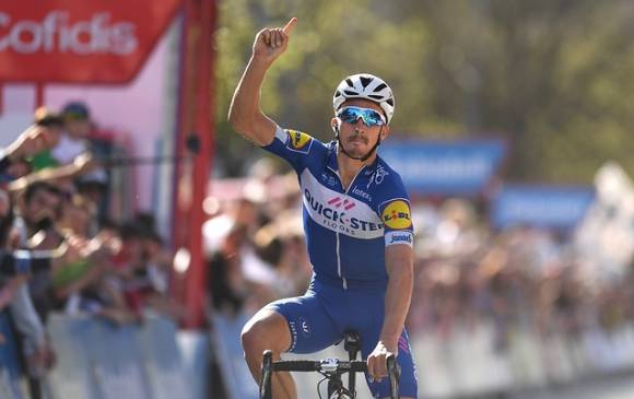El francés Julian Alaphilippe también estará en el Tour Colombia 2019 que se correrá en Antioquia. FOTO Cortesía Quick Step Floors