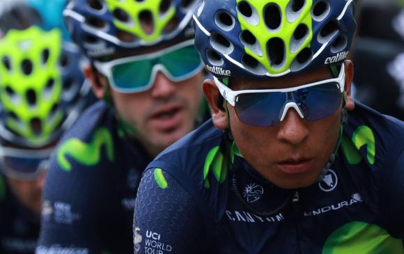 Nairo Quintana continúa como uno de los favoritos para ganar el Tour de Francia, luego de ser segundo el año pasado. Este miércoles empieza a empinarse la carrera. foTO afp 