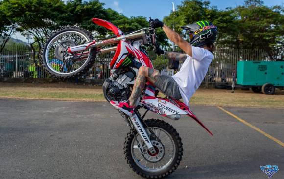 Sebastián ha sido campeón de motocrós latinoamericano y suraméricano y del Red Bull X Fighters, entre otros. FOTO cortesía tm
