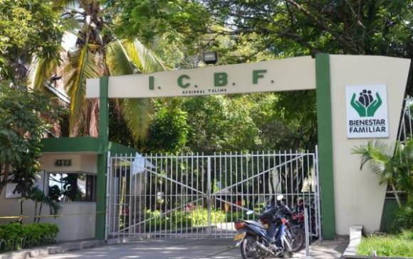 Sede del ICBF en el Tolima. FOTO Colprensa