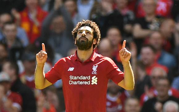 El delantero del Liverpool, Mohamed Salah encabeza la lista de Egipto para el Mundial. FOTO AFP
