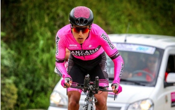 Hernán Aguirre quedó a 19 segundos del campeón en la Vuelta a Turquía. FOTO CORTESIA MANZANA POSTOBÓN