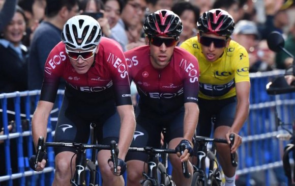 El Ineos Team, considerado el mejor equipo del mundo ciclístico confirmó que correrá el Dauphiné Liberé, que acaba de develar su recorrido 2020 con sus insignias Froome y Bernal. FOTO afp