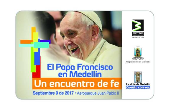 Ya puede comprar las tarjetas del Metro por visita del Papa Francisco