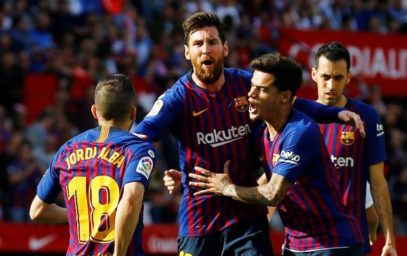 Lionel Messi tiene 44 tripletes con Barcelona y 6 con la Selección de Argentina. FOTO REUTERS