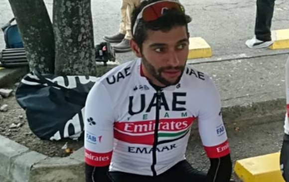 No le alcanzó a Fernando Gaviria, especialista en las clásicas de un día. FOTO cortesía UAE