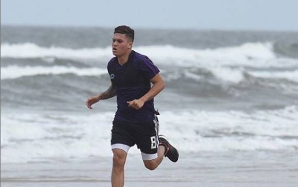 Juan Fernando Quintero trabaja fuerte para regresar lo más pronto posible a las canchas y qué mejor regreso que como candidato al Premio Puskás a mejor gol del año. FOTO cortesía river plate
