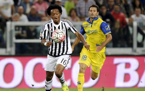 Juan G. Cuadrado ha tenido buenos partidos con Juventus, pero en los últimos cotejos ha sido suplente. FOTO cortesía página juventus