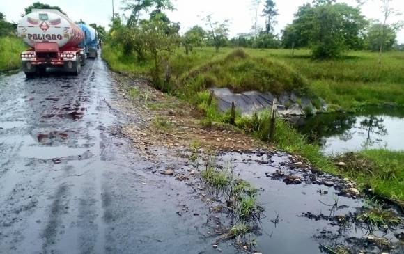 Sectores políticos reclamaron a las Farc contribuir a reparación del daño ambiental causado por derrame en Putumayo. FOTO cortesía