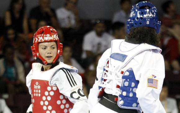 “Cada derrota que tuve en el ciclo olímpico fue un aprendizaje”: Doris Patiño (rojo). FOTO COLPRENSA