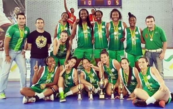 La Selección Antioquia de baloncesto Sub-20 se coronó campeona del torneo celebrado en Palmira, Valle del Cauca. FOTO CORTESÍA