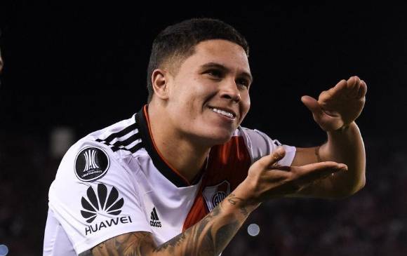 El volante antioqueño viajó a Miami donde espera definir su futuro. FOTO TOMADA@RIVERPLATE
